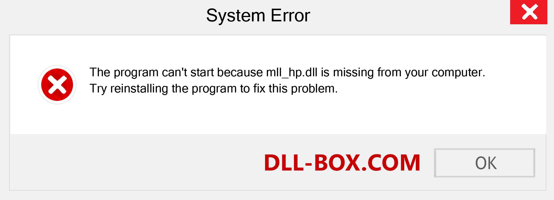  mll_hp.dll file is missing?. Download for Windows 7, 8, 10 - Fix  mll_hp dll Missing Error on Windows, photos, images