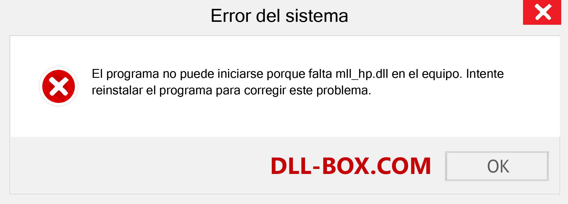 ¿Falta el archivo mll_hp.dll ?. Descargar para Windows 7, 8, 10 - Corregir mll_hp dll Missing Error en Windows, fotos, imágenes