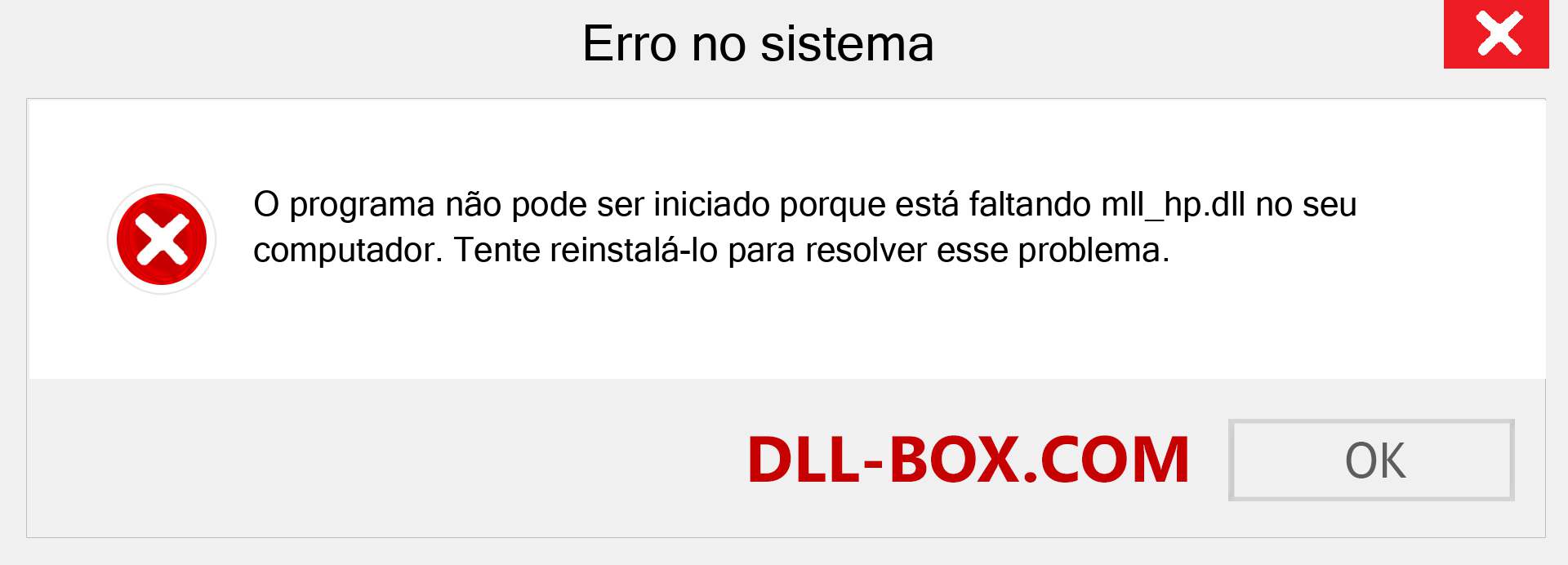 Arquivo mll_hp.dll ausente ?. Download para Windows 7, 8, 10 - Correção de erro ausente mll_hp dll no Windows, fotos, imagens